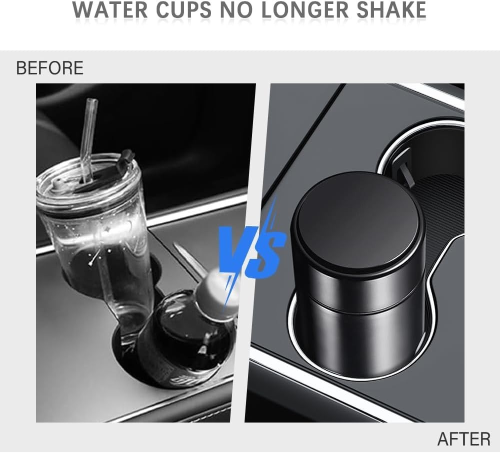 Universal Car Cup Holder Stabilizer Set – Anti-Shake Silicone Inserts (6 pcs)