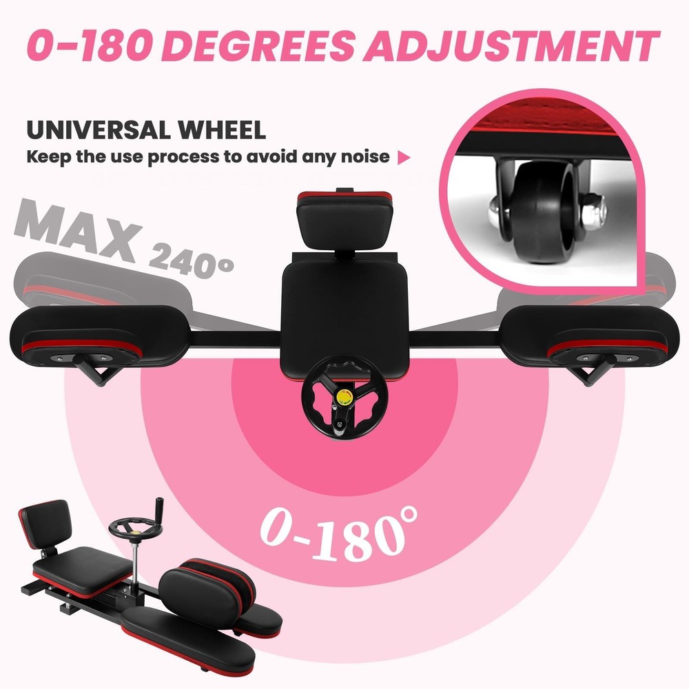 Red Leg Stretcher Machine 330lbs Split Machine w/ Hand Wheel Training Machine
