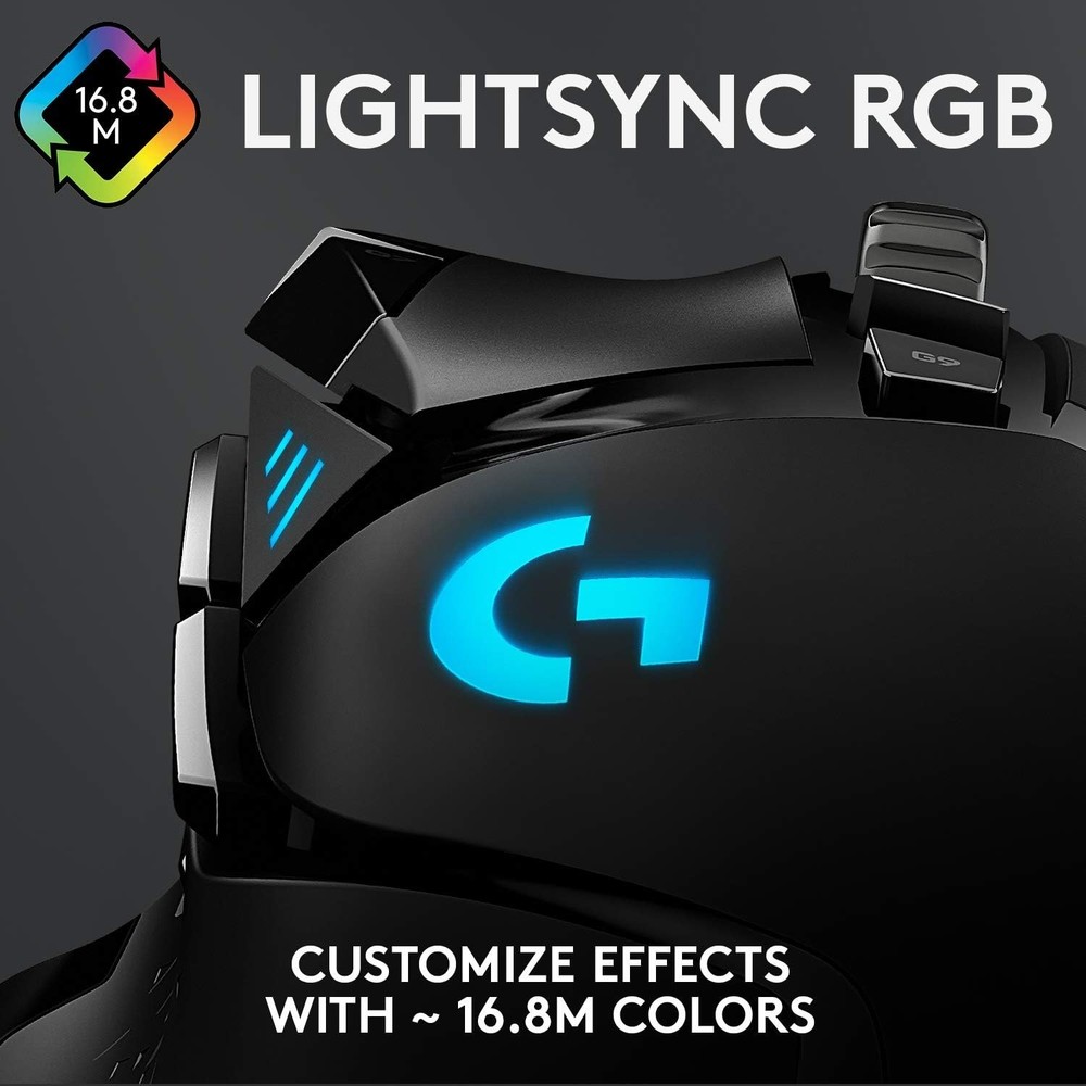 Logitech G502 Hero: High-Performance Wired Gaming Mouse with Touch Scroll & RGB