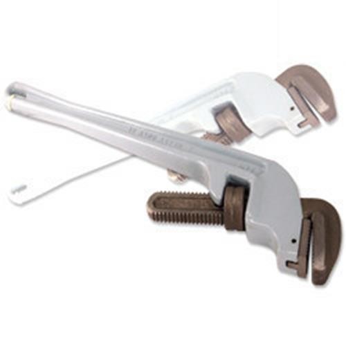 14" Aluminum Offset Head Handle Pipe Wrench Degree Off-Set Angle Tool