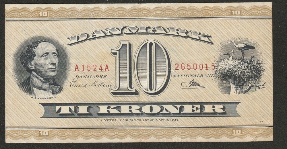 1952 DENMARK 10 KRONER