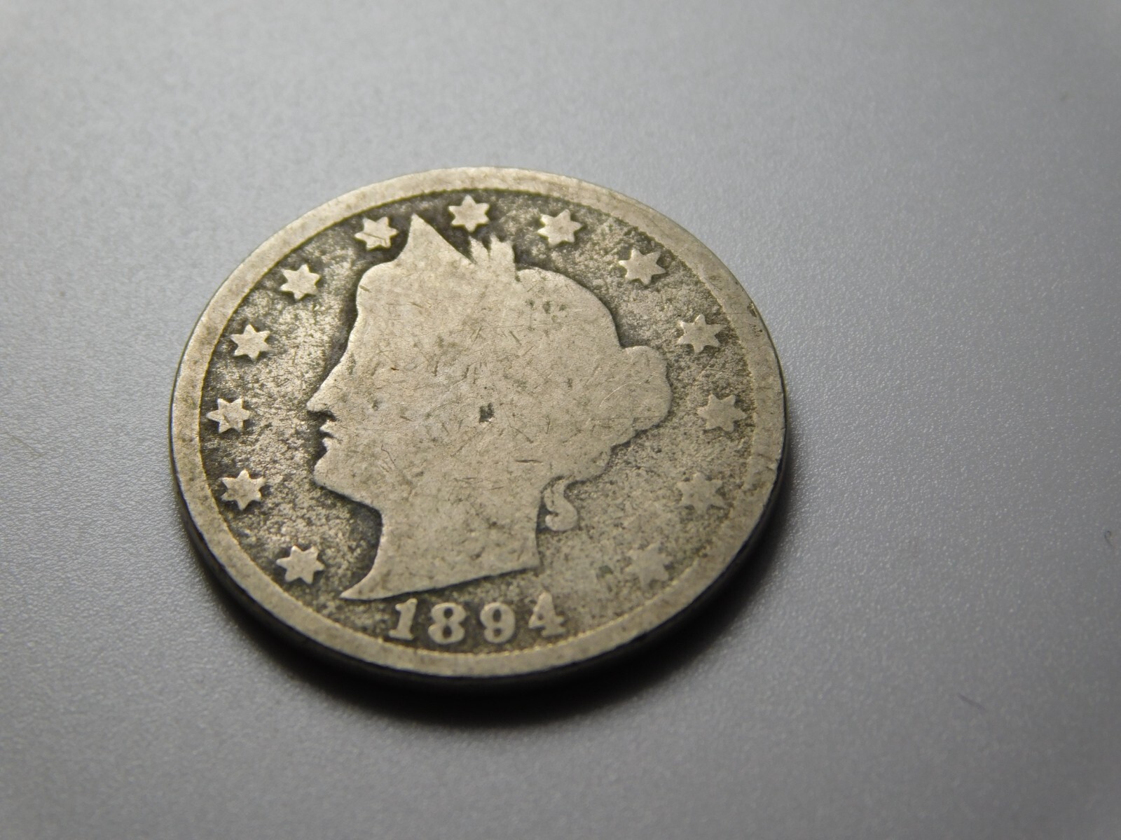 OLD US COIN 1894 LIBERTY HEAD V NICKEL