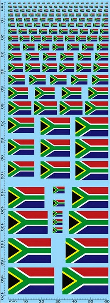 South Africa Flags 1:24 Decal