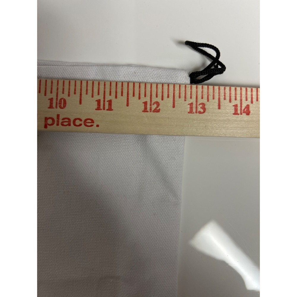 Alice and Olivia Drawstring Dust Bag Storage 13' x 17" White