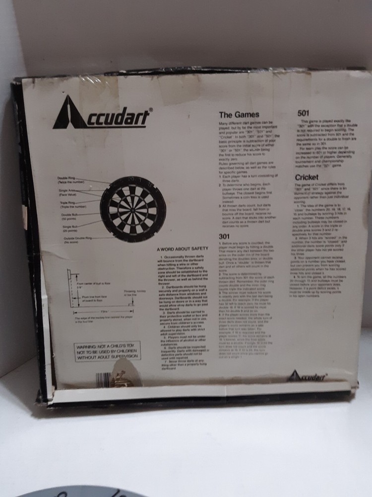 Vintage Soft Tip Dart Board with Darts, Never Use