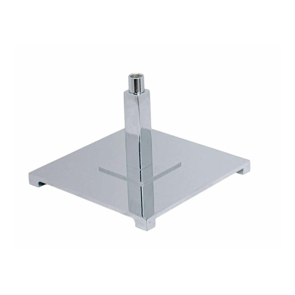 8" x 8" Chrome Square Parsons Base 5/8" Thread Fitting Chrome Display Base