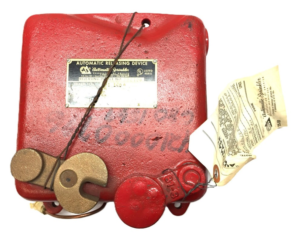 Automatic Sprinkler Automatic Releasing Device 192106 NOS