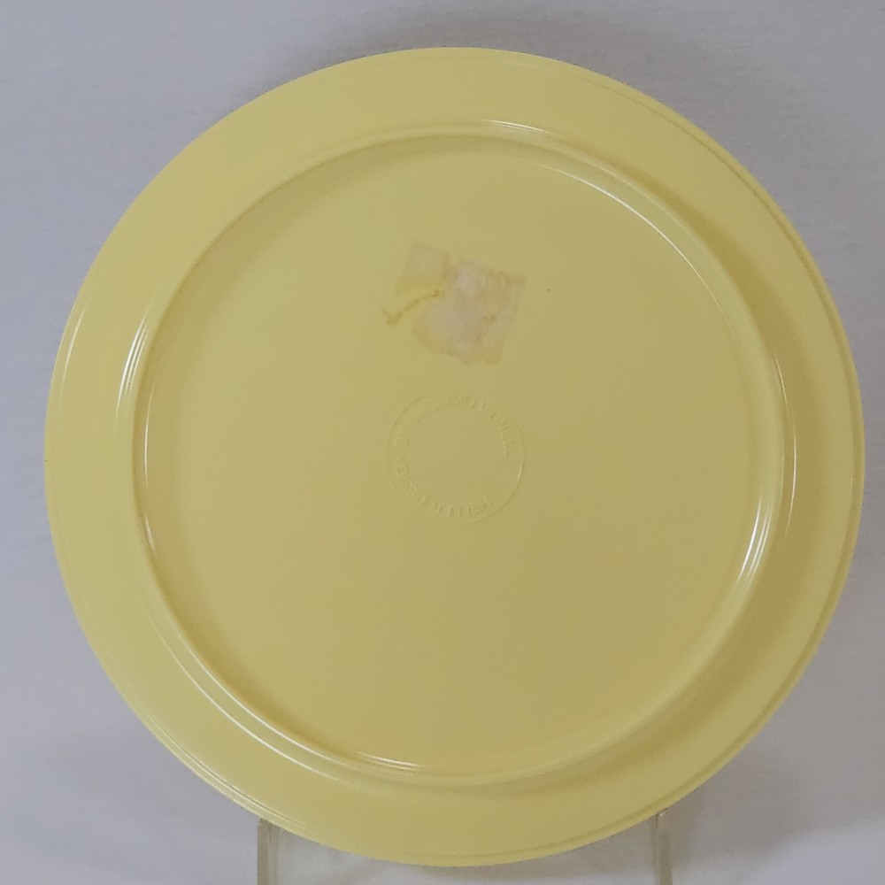3 pc VTG Vignelli HELLER Pastel Yellow Stacking Melamine Hellerware dish set