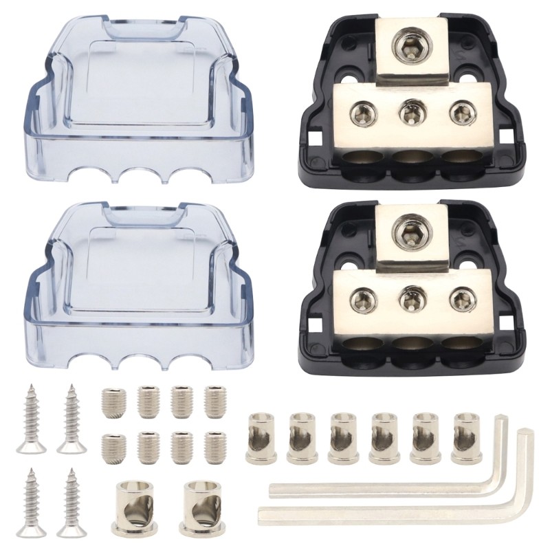Power Distributor Unit for Car Sound Frequency Installations with Essential Tool