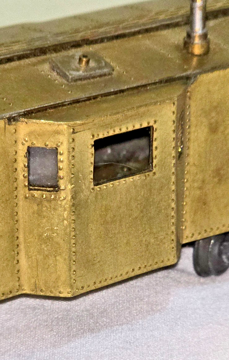 Vintage HO Gauge Unpainted Brass Metal Bay Window Caboose Knuckle Couplers READ