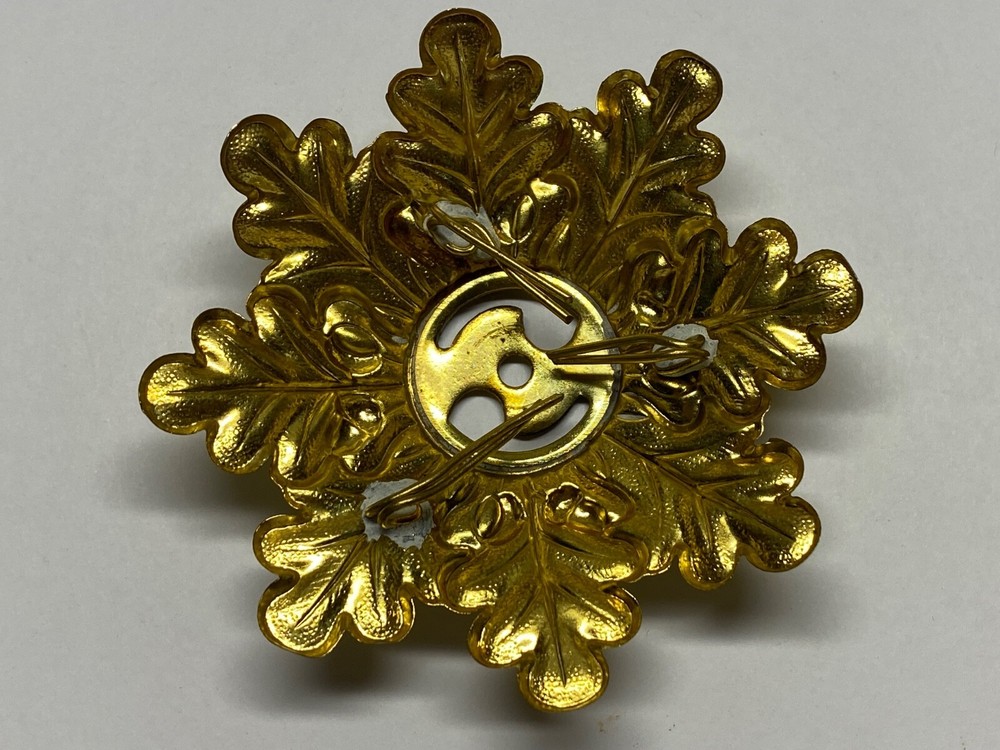M1881, HELMET SPIKE AND OAK LEAF BASE, PRIVATE PURCHASE, INTERLOCKING SET