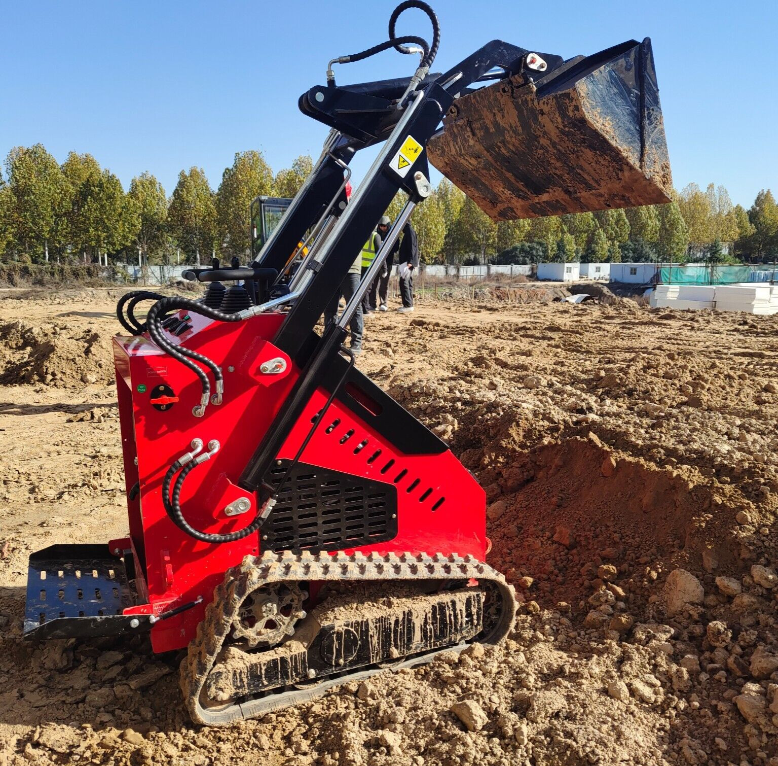13.5HP Hydraulic Mini Skid Steer Loader Stand-On Track Garden