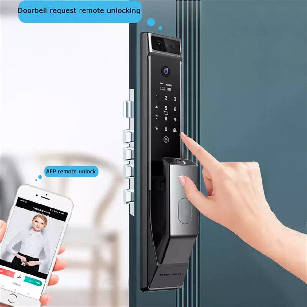 3D Face Recognition Door Lock Keyless Smart Mortise Lock Security Intelligent