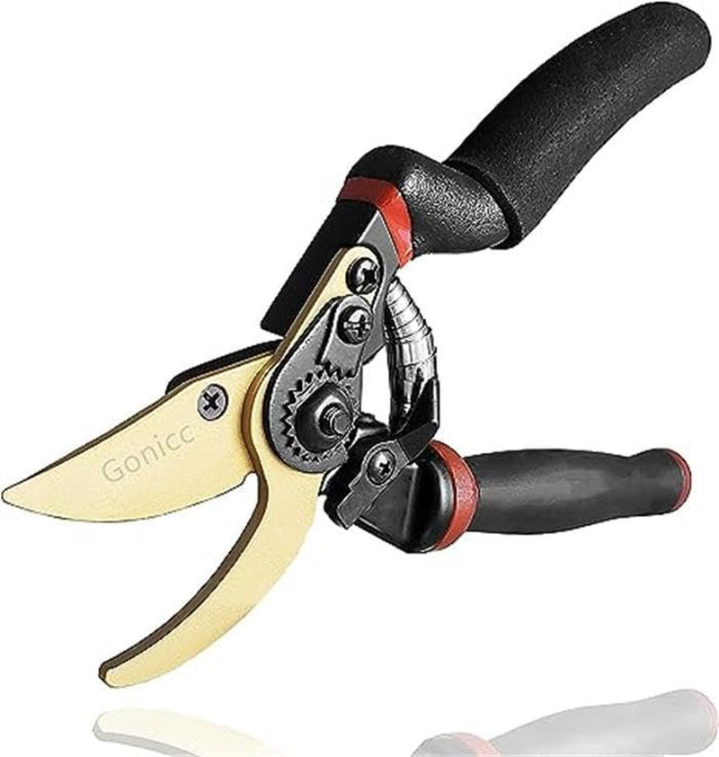 8.5-Inch Pruners, Scissors. Padded Grip for Everyone.