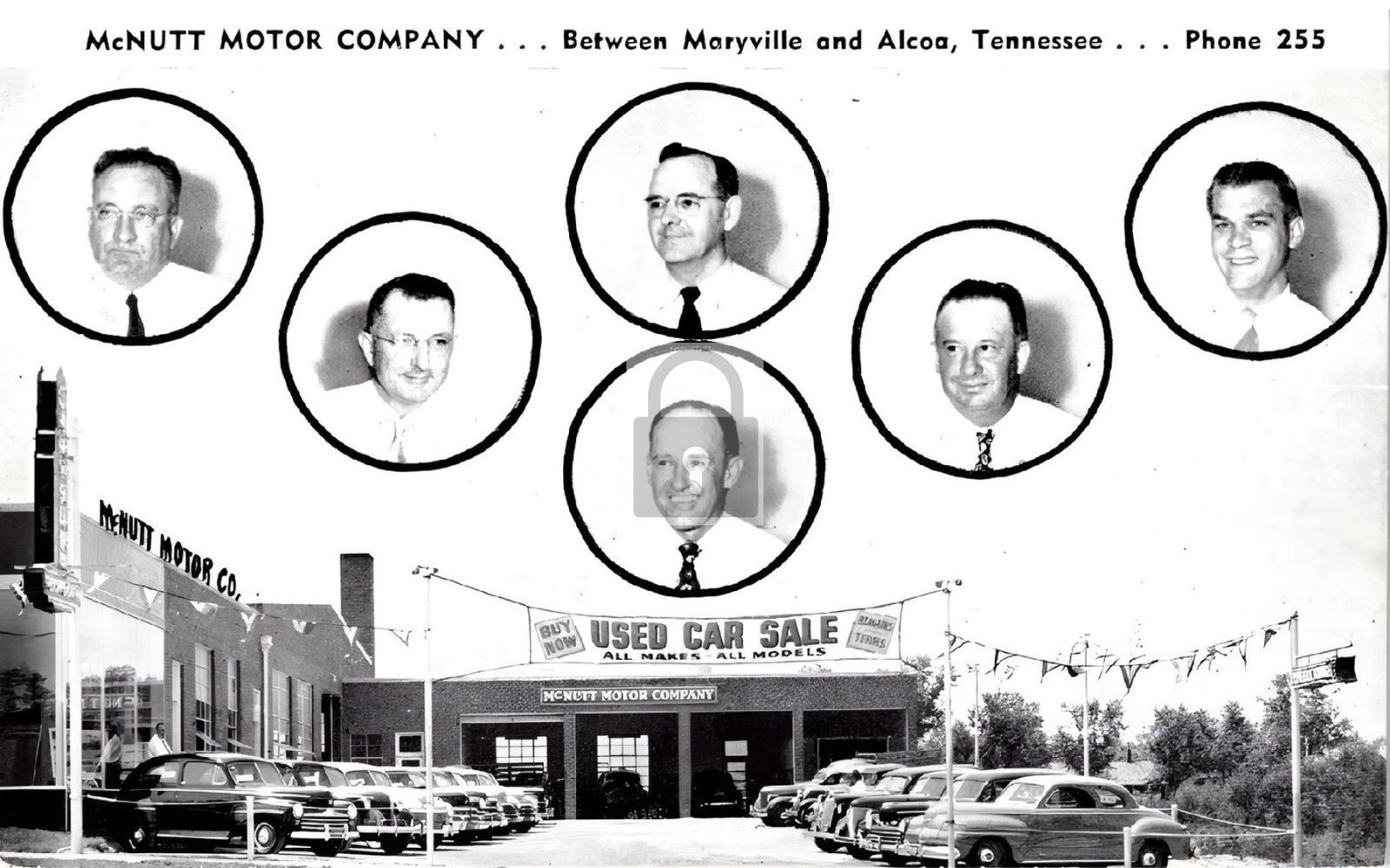 McNutt Motor Company Car Dealership Maryville Alcoa Tennessee TN - Reprint