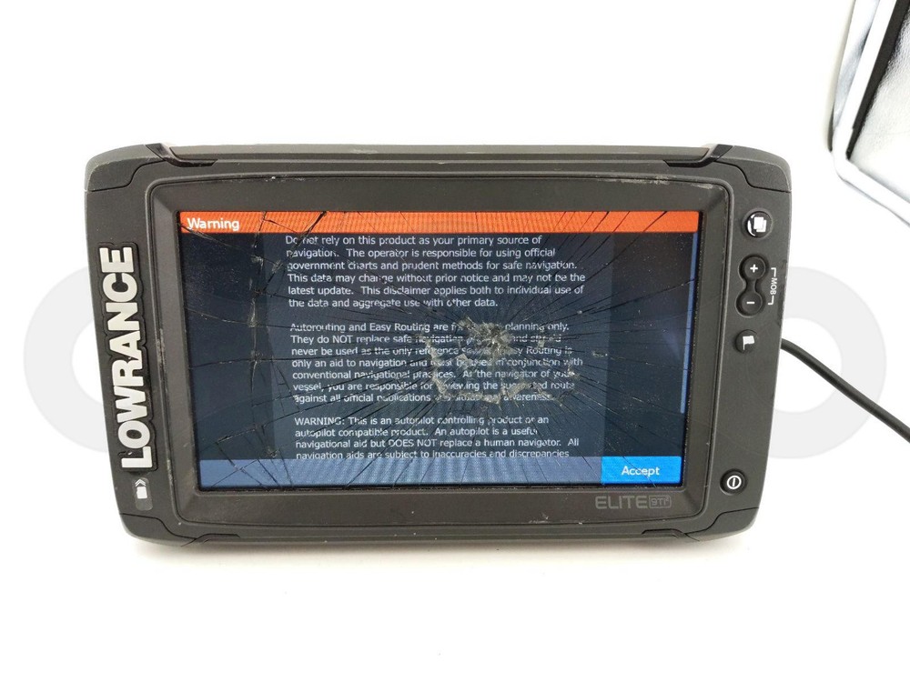 LOWRANCE ELITE 9 TI2 BOAT FISHFINDER CHARTPLOTTER 9" DISPLAY HEAD UNIT SCREEN