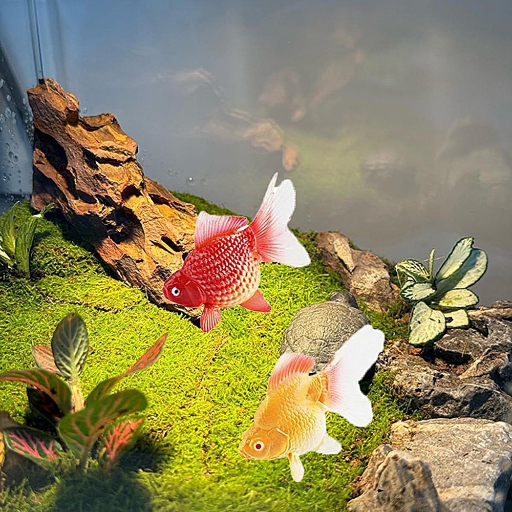 Artificial Aquarium Fish Floating Artificial Aquarium Fish Orange Like-minded