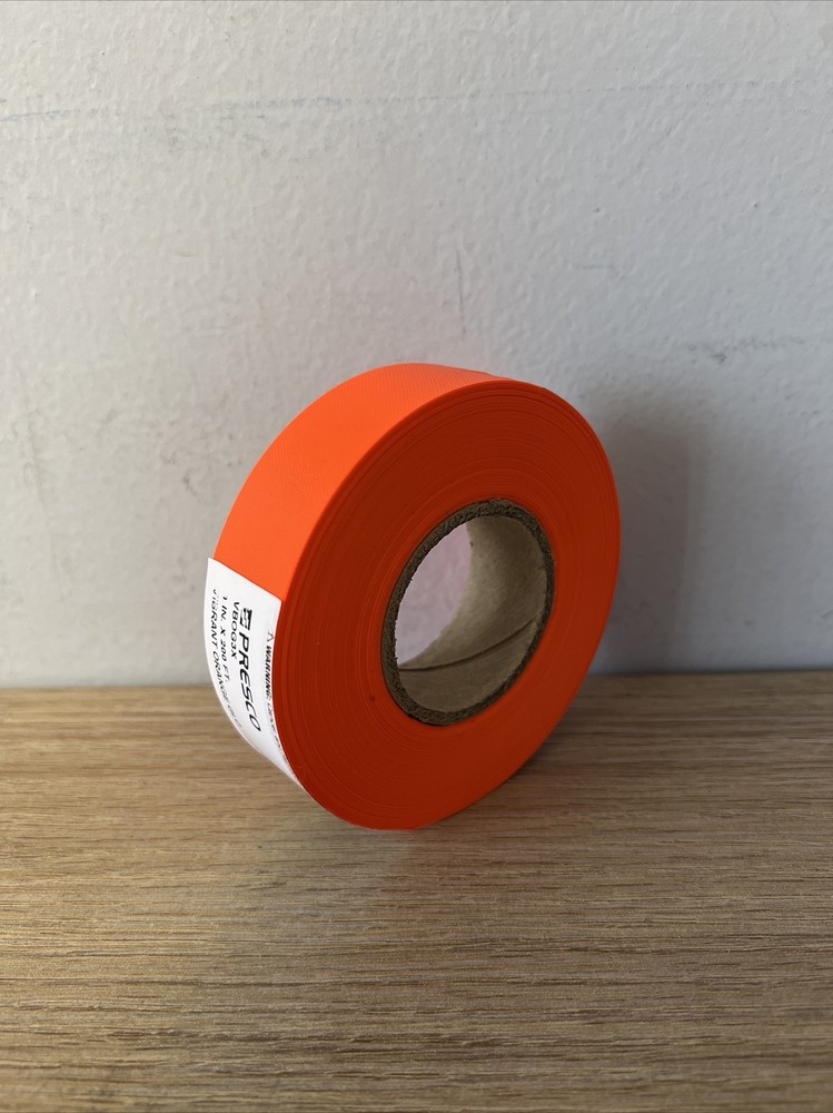 Neon Orange High Visibility Flagging Tape (4 PACK)