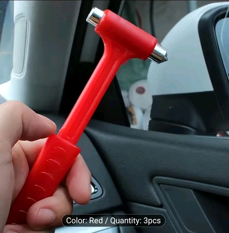 A Multifunctional Emergency Escape Hammer That Breaks Windows in One Second 2pcs