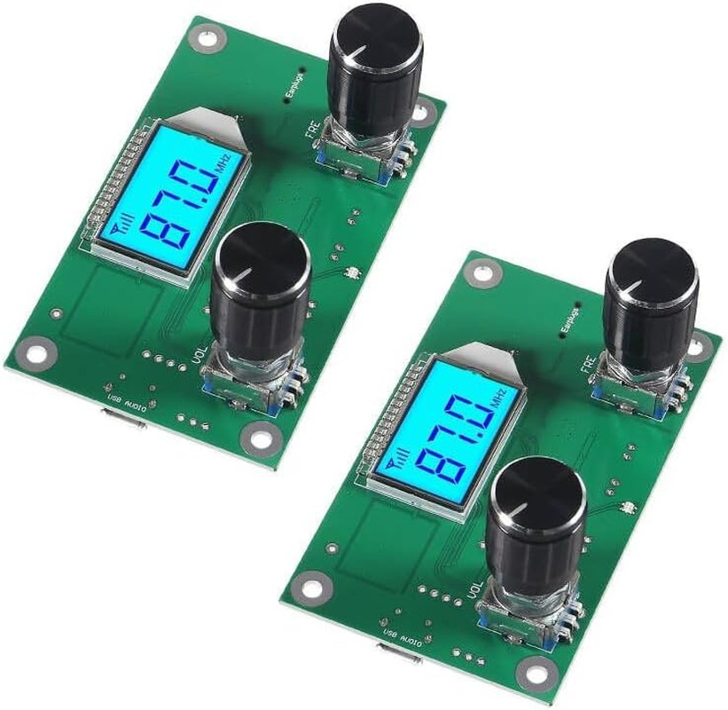 2 Pieces Digital FM Receiver Module Radio Receiver Module Digital Stereo Boar...