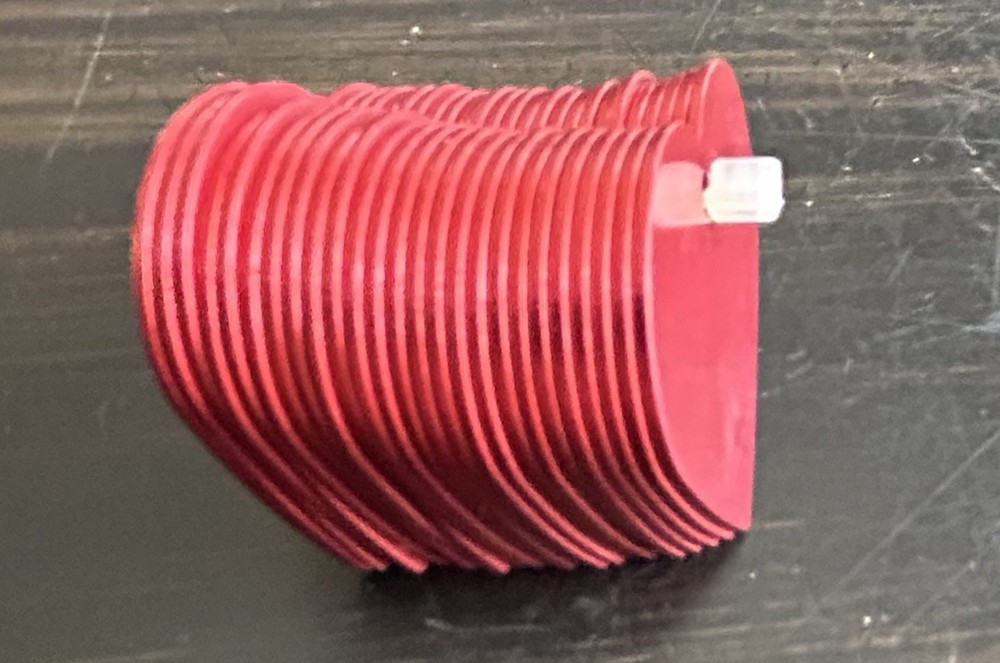Heart Shaped Blank Pet Tags (RED) 25 Pack