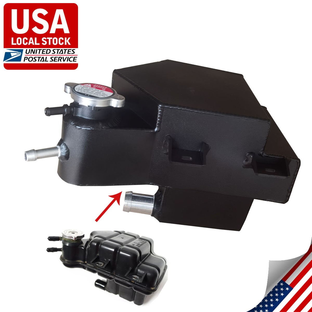 For 1990-1996 Chevy Corvette C4 5.7L  Aluminum Coolant Reservoir Overflow Tank