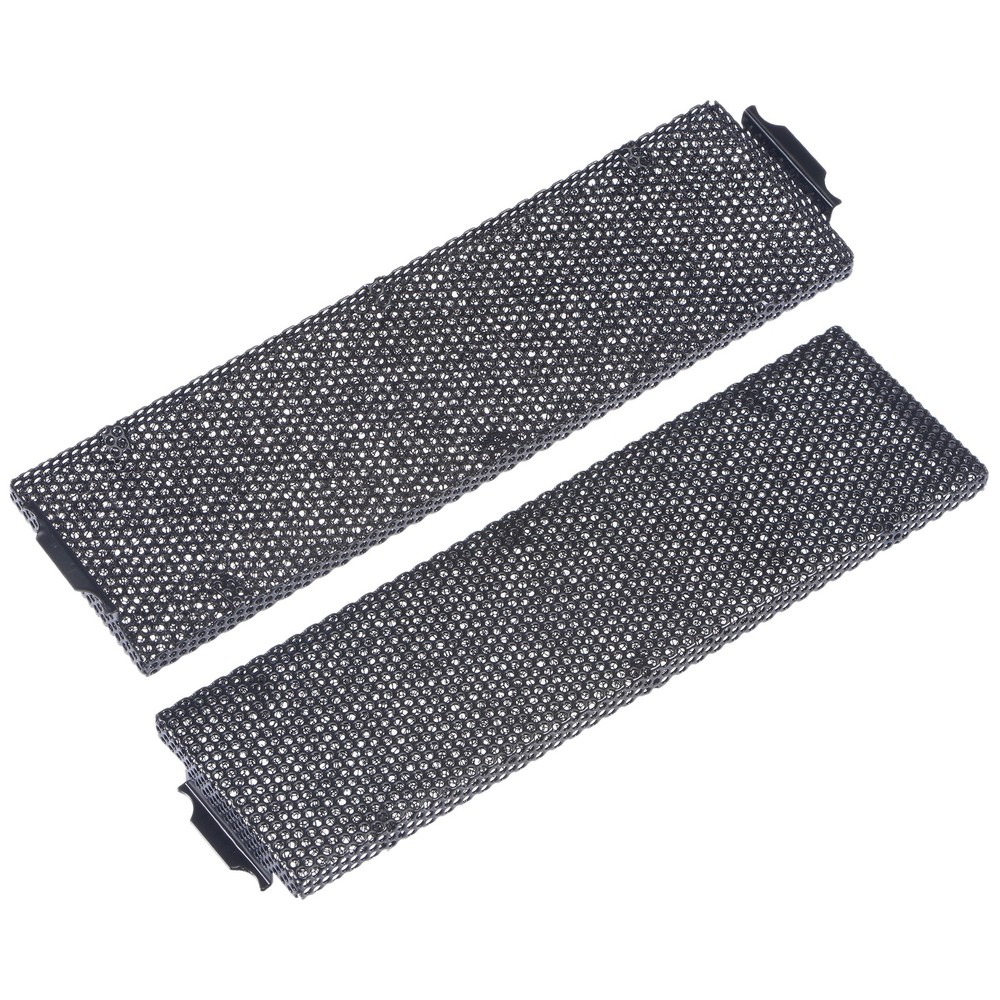 2 x Computer Dust Screen with Sponge for PC Case Airflow and Dustproof Black