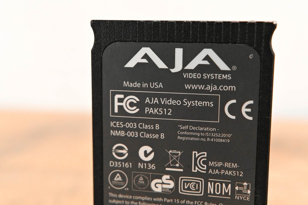 AJA PAK512 SSD Module for Ki Pro Systems CG01WEF