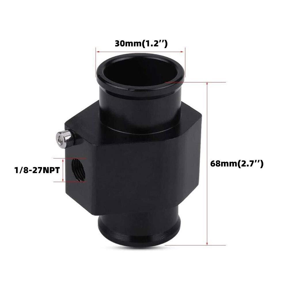 30mm Water Temp Joint Pipe Radiator Hose Temperature Gauge Sensor Adapter