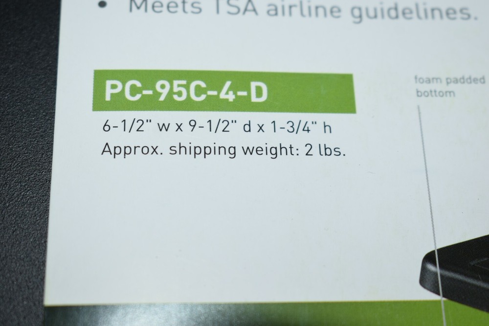  Gun Case Stack-On PC-95C-4-D Portable Black Combination Lock Security Case