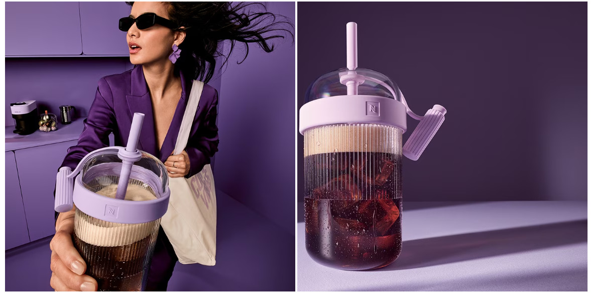 NESPRESSO - Travel Tumbler - Lavander - 540ml / 18oz (NIB)