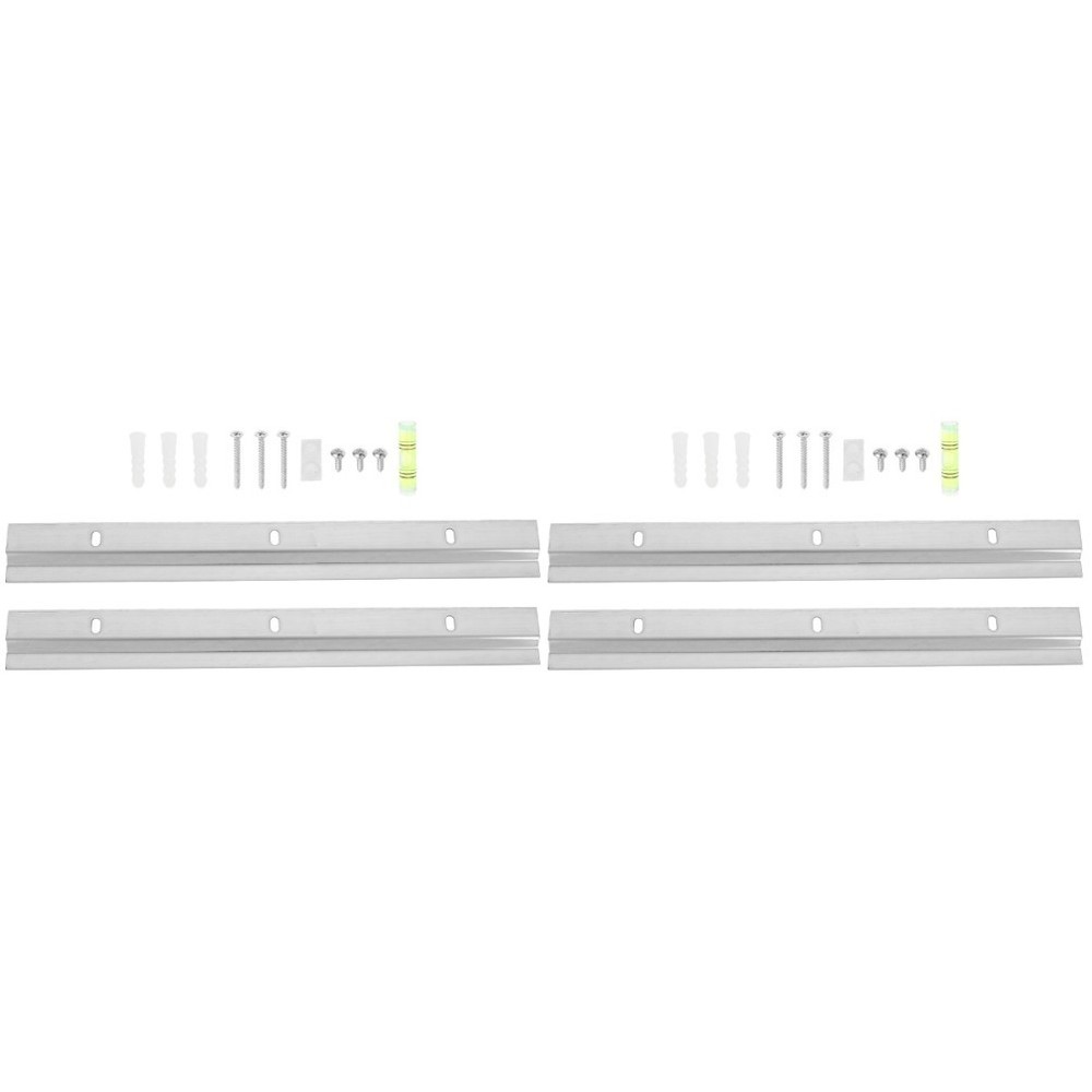 2 Sets Wall Mounting Interlocking Brackets Non Trace Picture Hooks