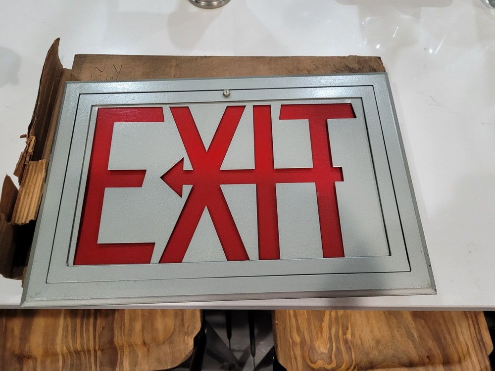 NOS 2 Vintage Exit Signs