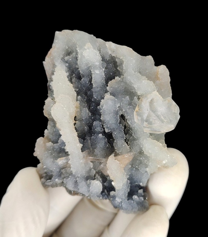 Natural Apophyllite on Chalcedony Minerals #S278