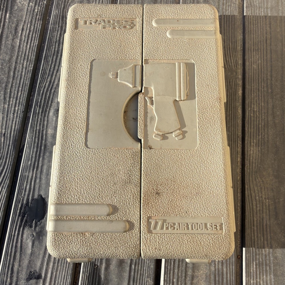 Trades Pro Pneumatic Air Tool Set W/ Accessories & Case Not Complete