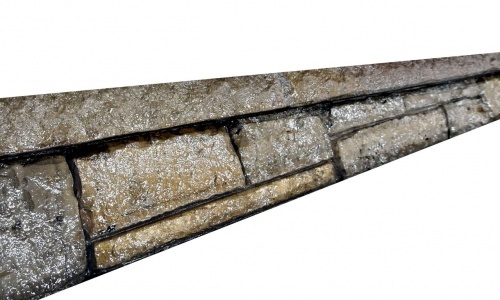 Step Insert for Concrete Steps, Porches, Risers- 8" Fieldstone Ledge Cantilever