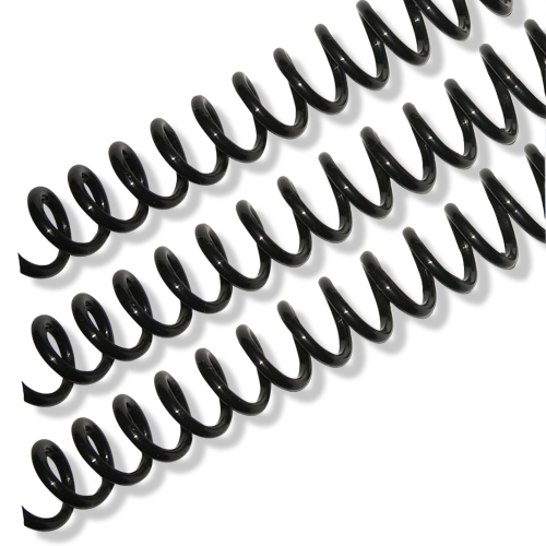 Plastic 4:1 Spiral Binding Coil REGULAR VARIETY PACK-50/box, Black