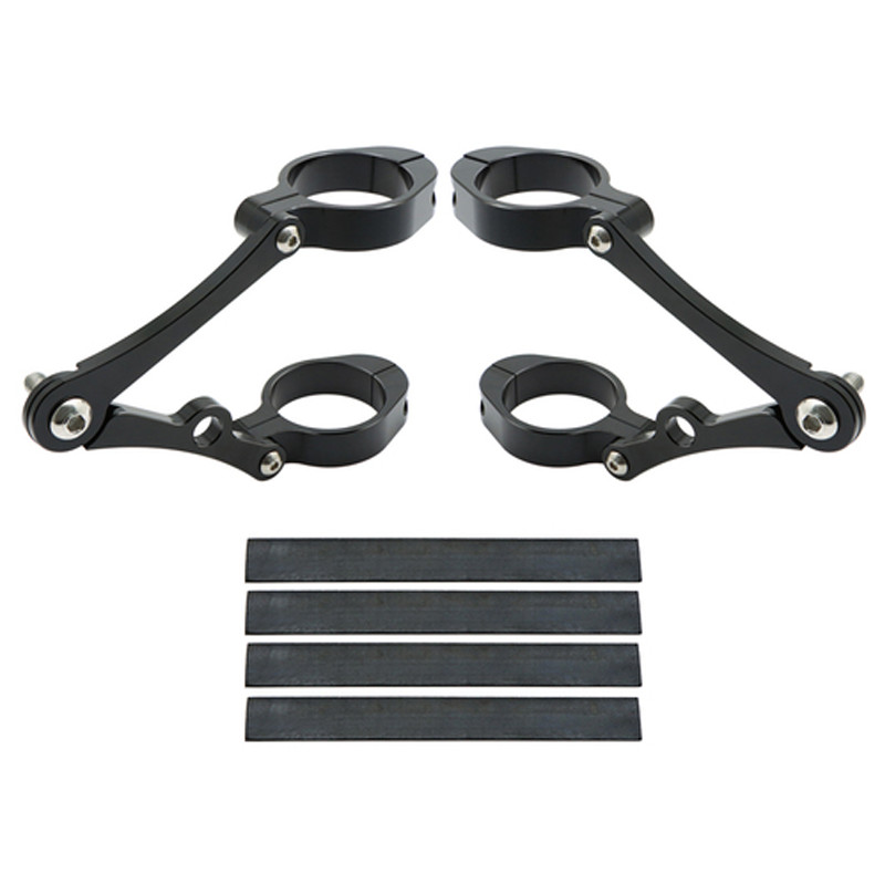 Universal Motorcycle Headlight Bracket Mount Clamp 39/41mm Fork Tube Bracket BlK