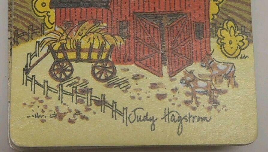 EUC Judy Hagstrom Playing Cards Complete Deck Farm Barn