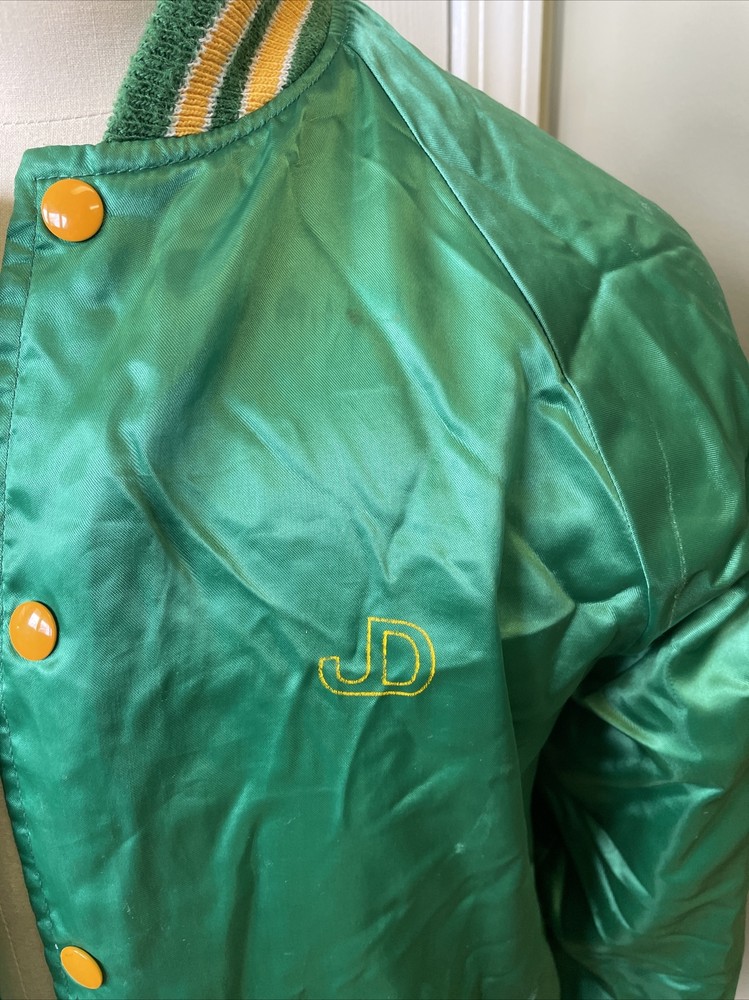 VTG John Deere Nylon Baseball Style/Swingster Snap Jacket Men Medium USA *READ*