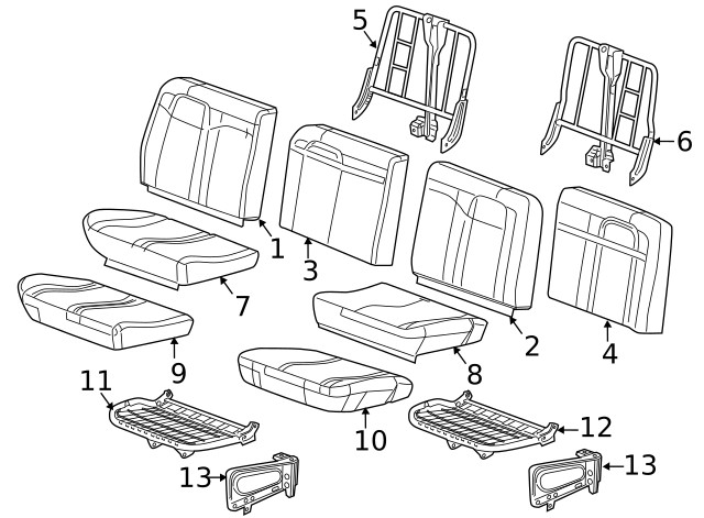 Genuine GM Medium Neutral Seat Back Cover 19328641