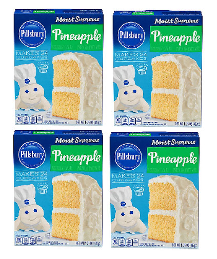 Pillsbury Moist Supreme Pineapple Cake Mix 4 Pack