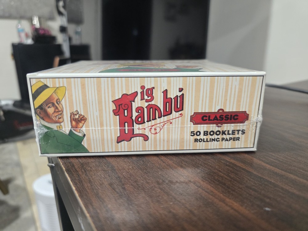 Big Bambu Classic Cigarette Rolling Papers! - ( 50-PACK ) FREE SHIPPING.