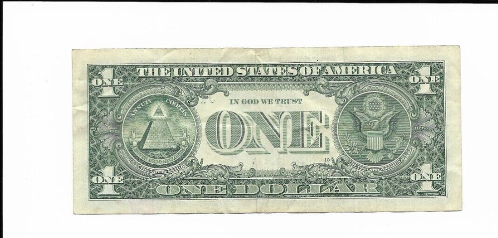 2017 $1 (ONE DOLLAR) – NOTE - SERIAL NUMBER - HEAVY INK - ERROR