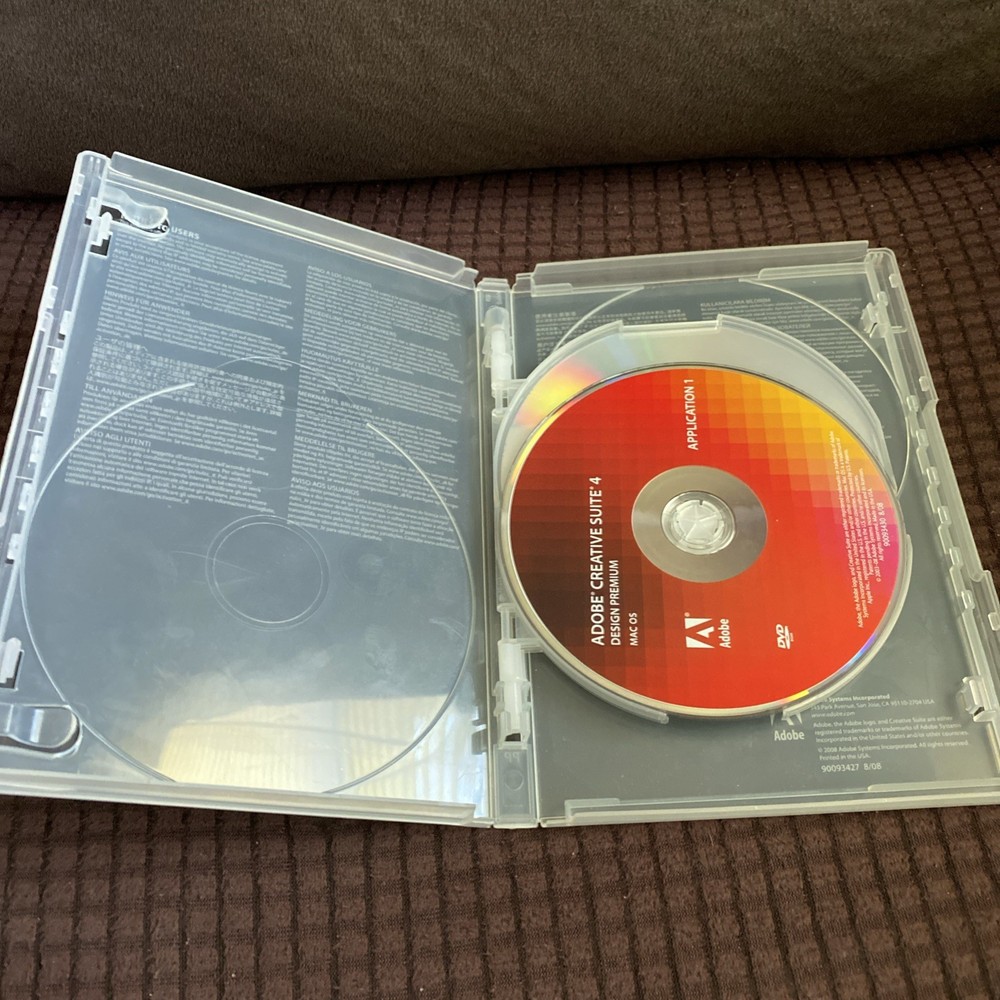 Adobe Creative Suite 4 CS4 Design Premium For MAC OS with Product Activation ID