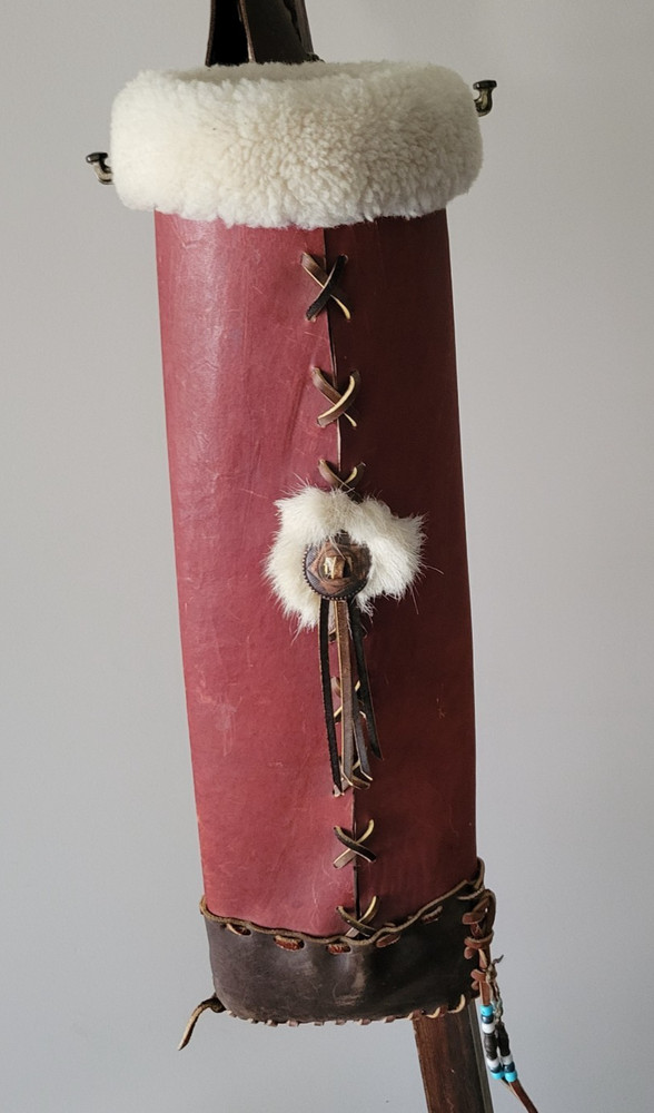 CUSTOM TRADITIONAL ARCHERY LEATHER BACK QUIVER