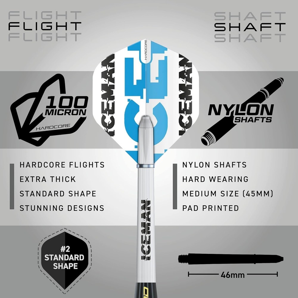 Complete Darts Accessory Package – Checkout Card, Flights, Storage Case