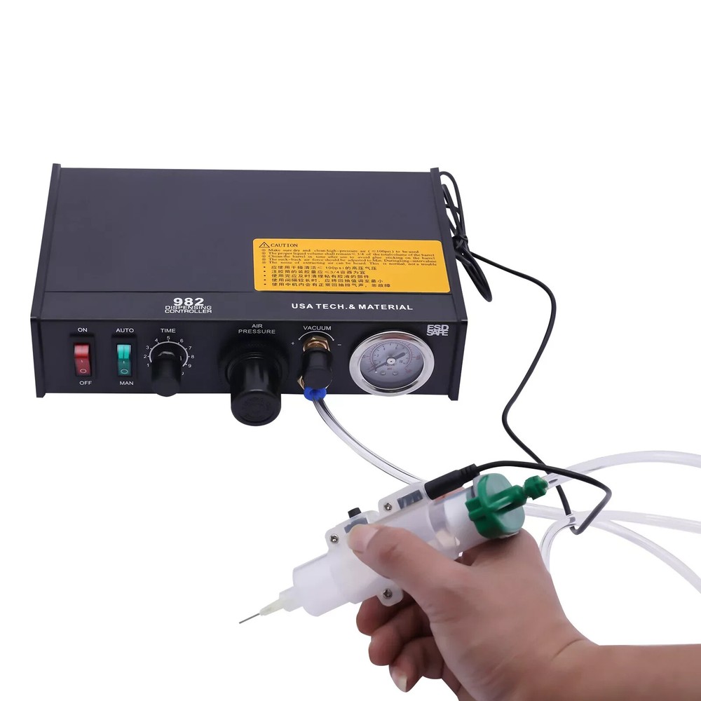Glue Dispenser BY-982 Semi-Automatic Solder fluxes Paste Controller Dropper 110V