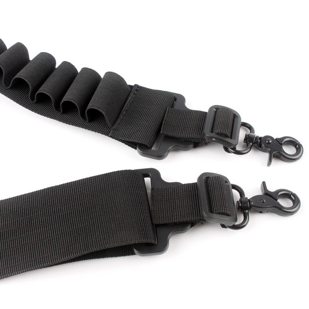 Tactical Shotgun Sling 15 Shell Ammo Holder Bandolier12/20Ga Shotgun Shell Sling