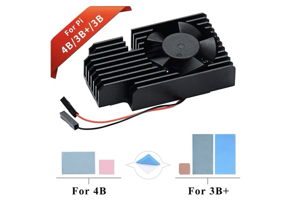 Extreme Cooling Fan Kit For Raspberry Pi 4B/3B+3B/2/B+